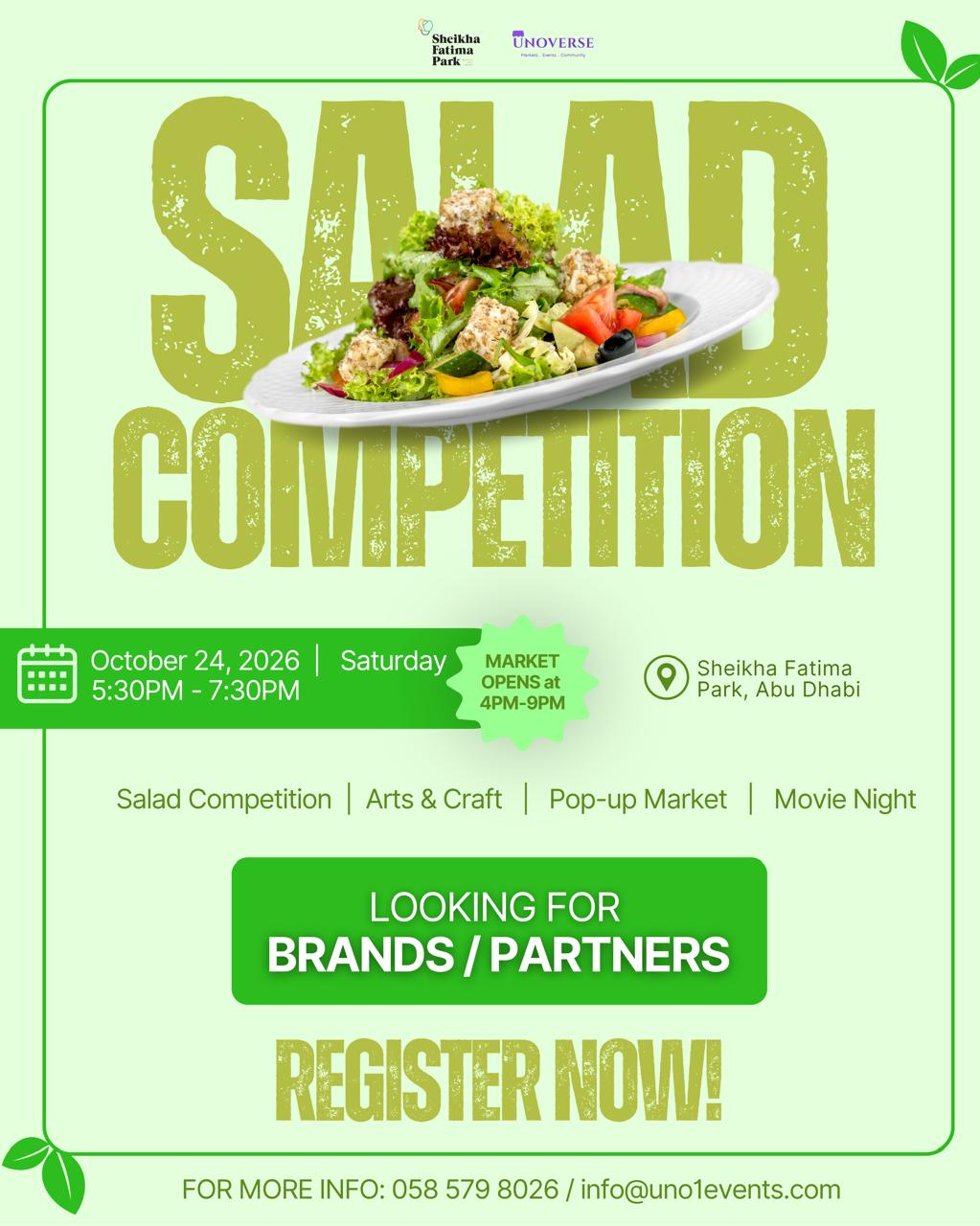 Salad Competition 2026 event poster